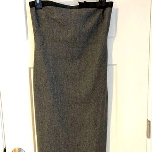 THEORY WOOL BLEND STRAPLESS BABETTE COCKTAIL DRESS IN BLEEKER GREY NWT SIZE 2